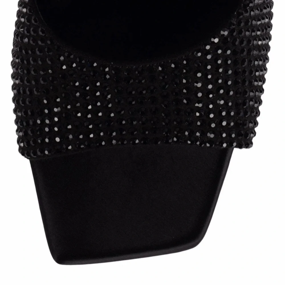 Jeffrey Campbell Hollywood Rhinestone Platform Sandals Size 7 - Picture 6 of 13